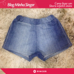 Shorts jeans infantil | Passo a Passo